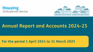 Green back ground with text that reads: Annual report and accounts 2024-25. For the period 1 April 2024 to march 2025.