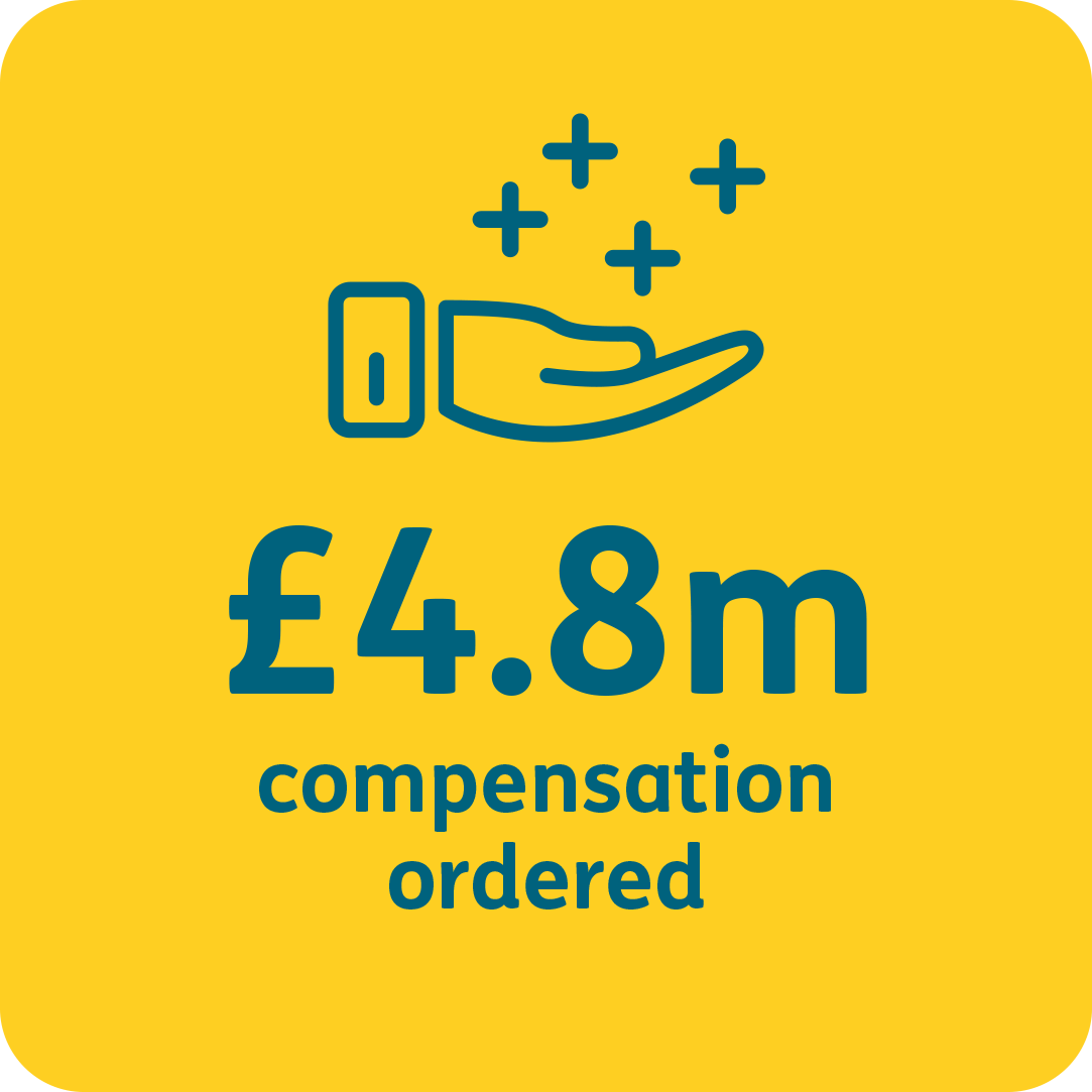 £4.8 million compensation ordered