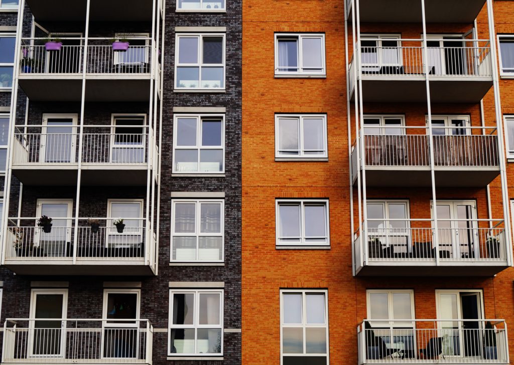 an external image of a block of apartments