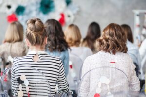 People attending a conference