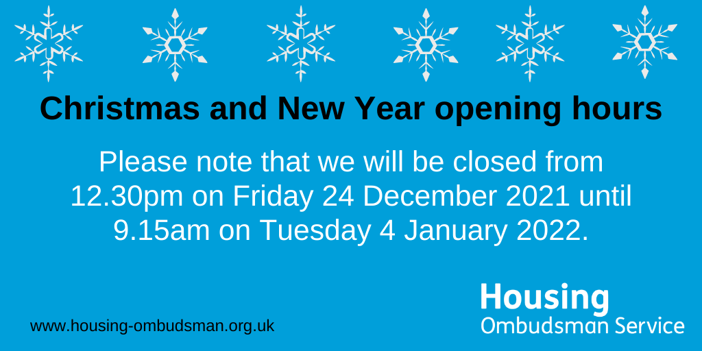 Festive opening hours