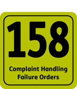 158 Complait Handling Failure Orders